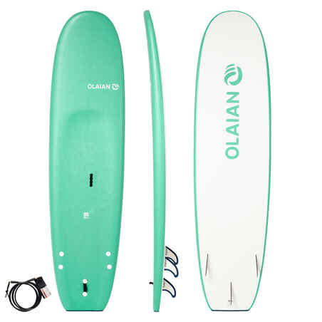TABLA DE SURF 100 7'5" LEASH Y 3 QUILLAS