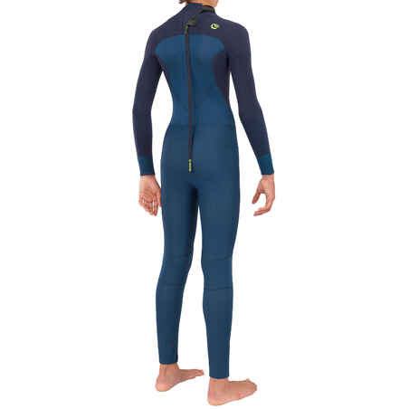 Kids' Full Wetsuit 3/2 - Blue/Black