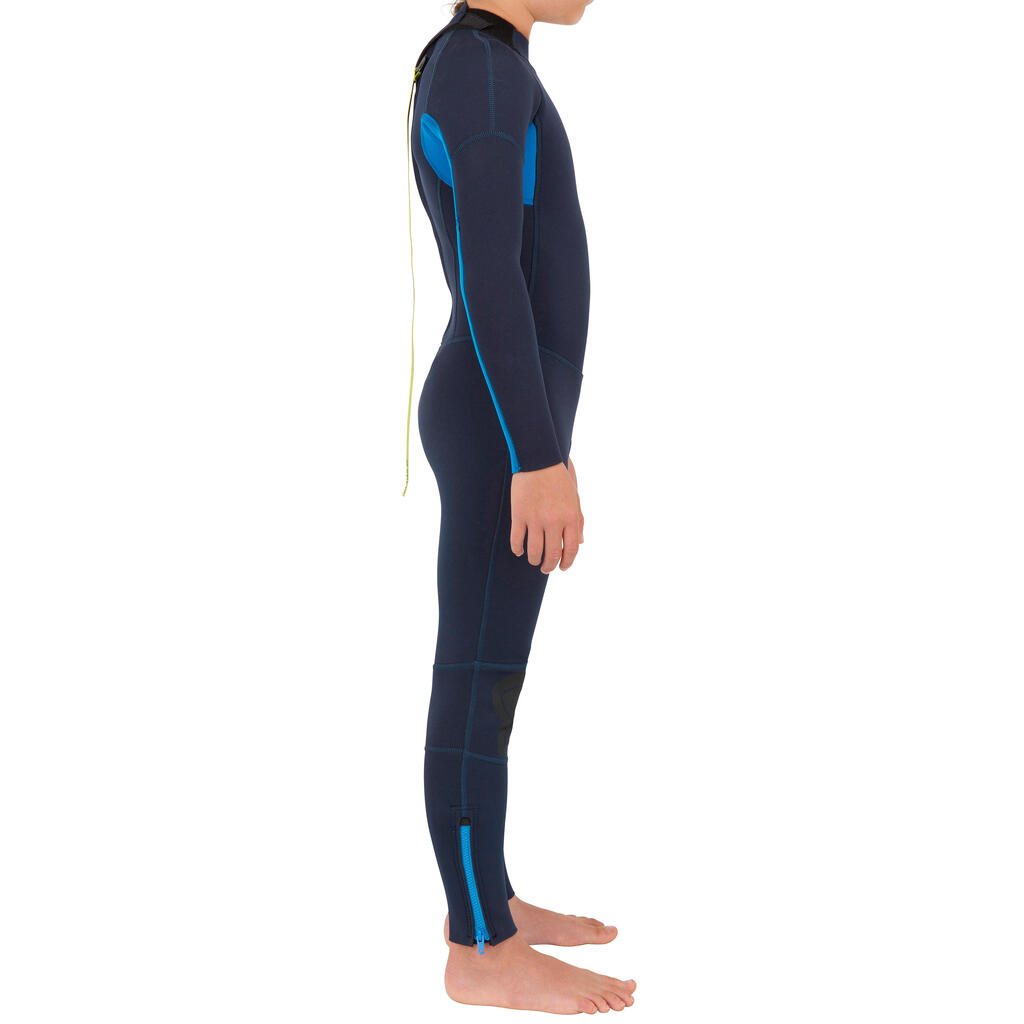 Traje Integral Surf 100 2/2 Niños Azul Marino