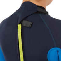 Kids' full wetsuit 100 2/2 - Navy