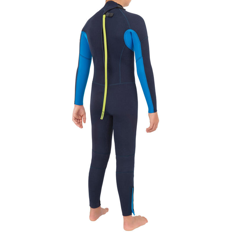 Fullsuit voor kinderen 100 2/2 marineblauw