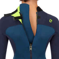 Kids' Full Wetsuit 3/2 - Blue/Black