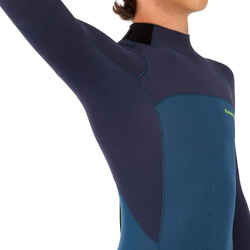 Kids' Full Wetsuit 3/2 - Blue/Black