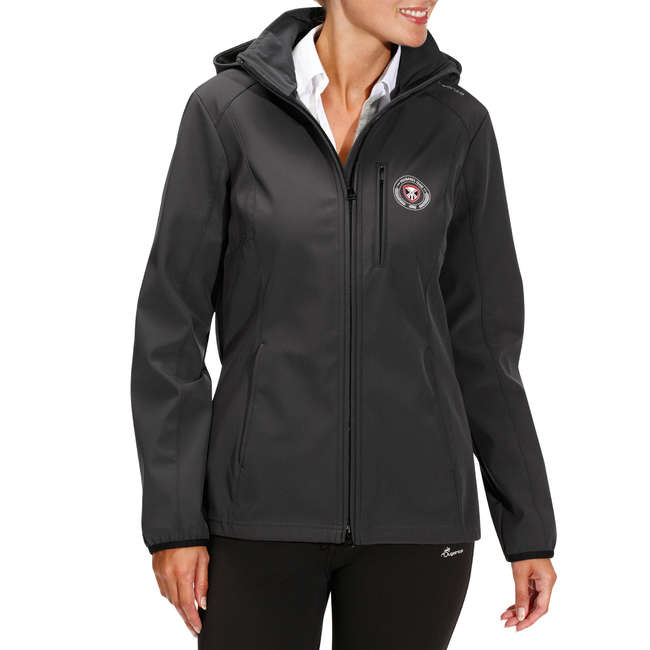 FOUGANZA 500 Softshell Women's Horse Riding Hooded Jacket...