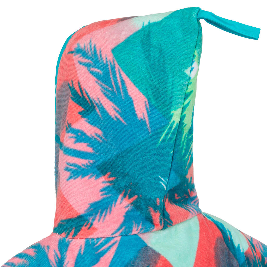 Poncho surf Enfant 110 à 135 cm - 500  Vanlife bleu