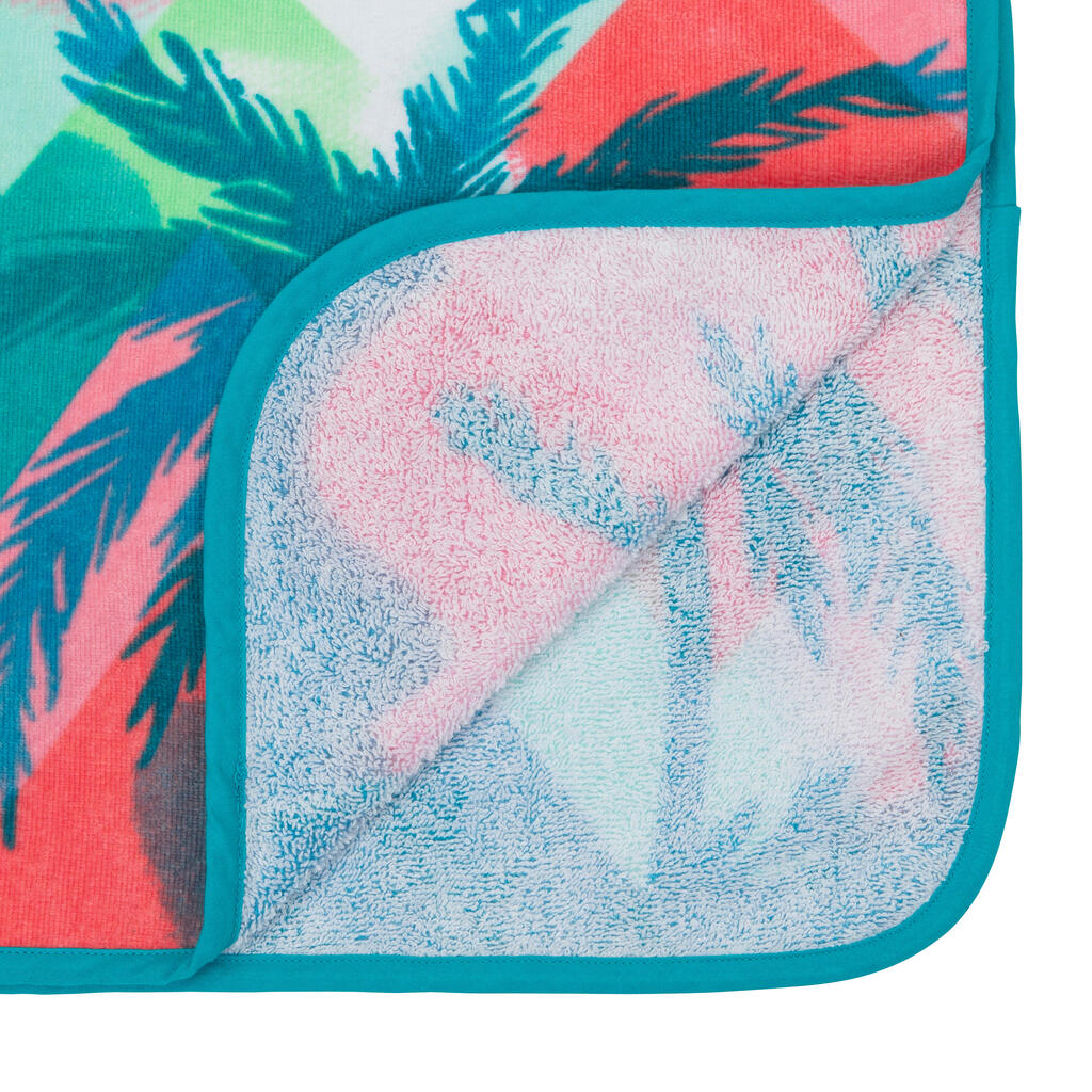 Poncho de surf azul para niños de 110 a 135 cm 500 Vanlife