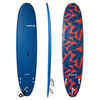 FOAM SURFBOARD 500 8'6". Supplied with 1 leash and 3 fins.