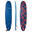Prancha de Surf em Espuma 500 8'6'' com um leash e 3 quilhas.
