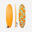 PRANCHA DE SURF ESPUMA 500 6'. Inclui 1 leash e 3 quilhas.