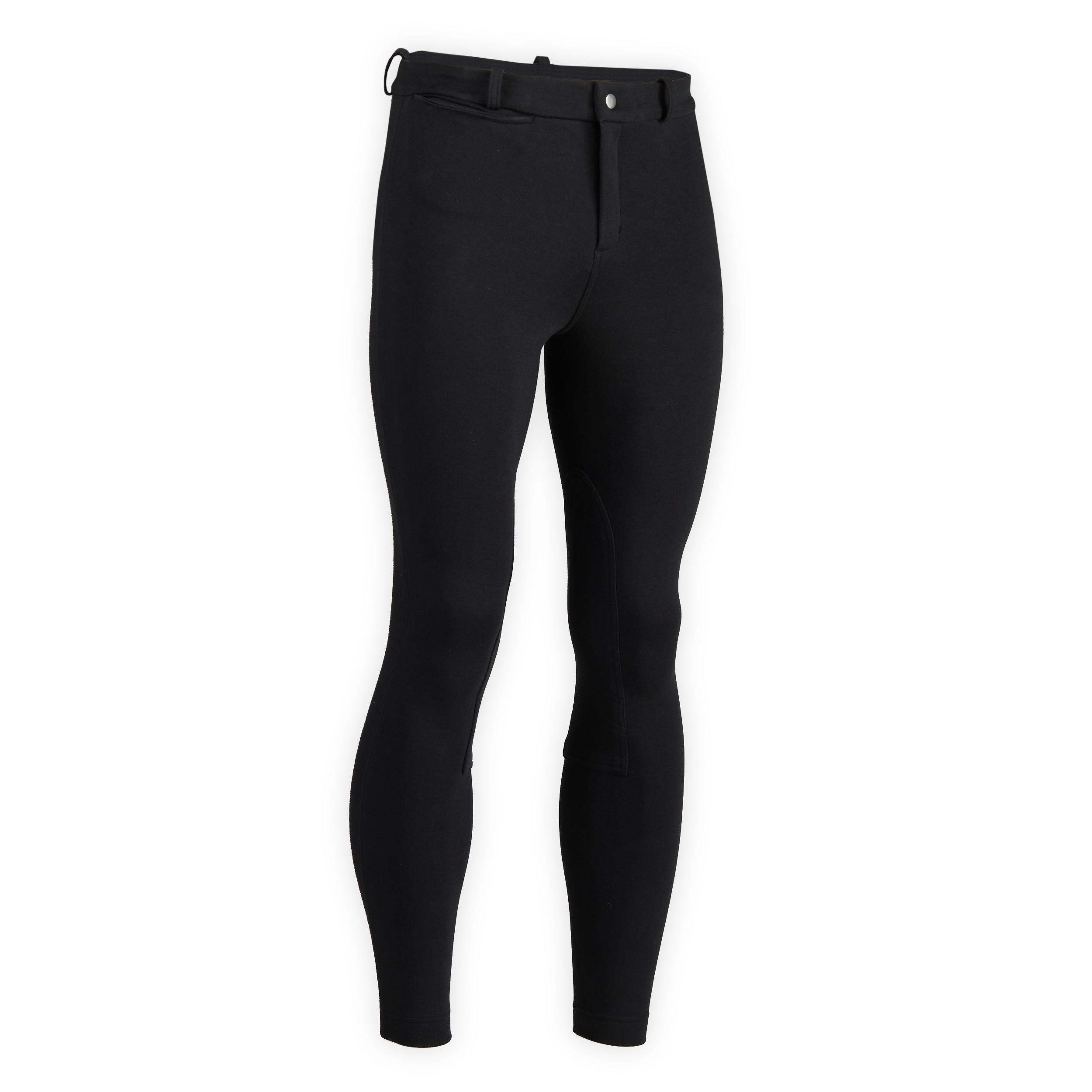 100 Horseback Riding Jodhpurs - Black - FOUGANZA