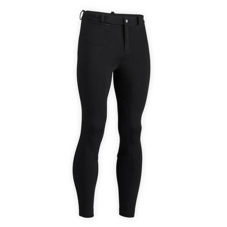 Men 100 Horse Riding Jodhpurs - Black