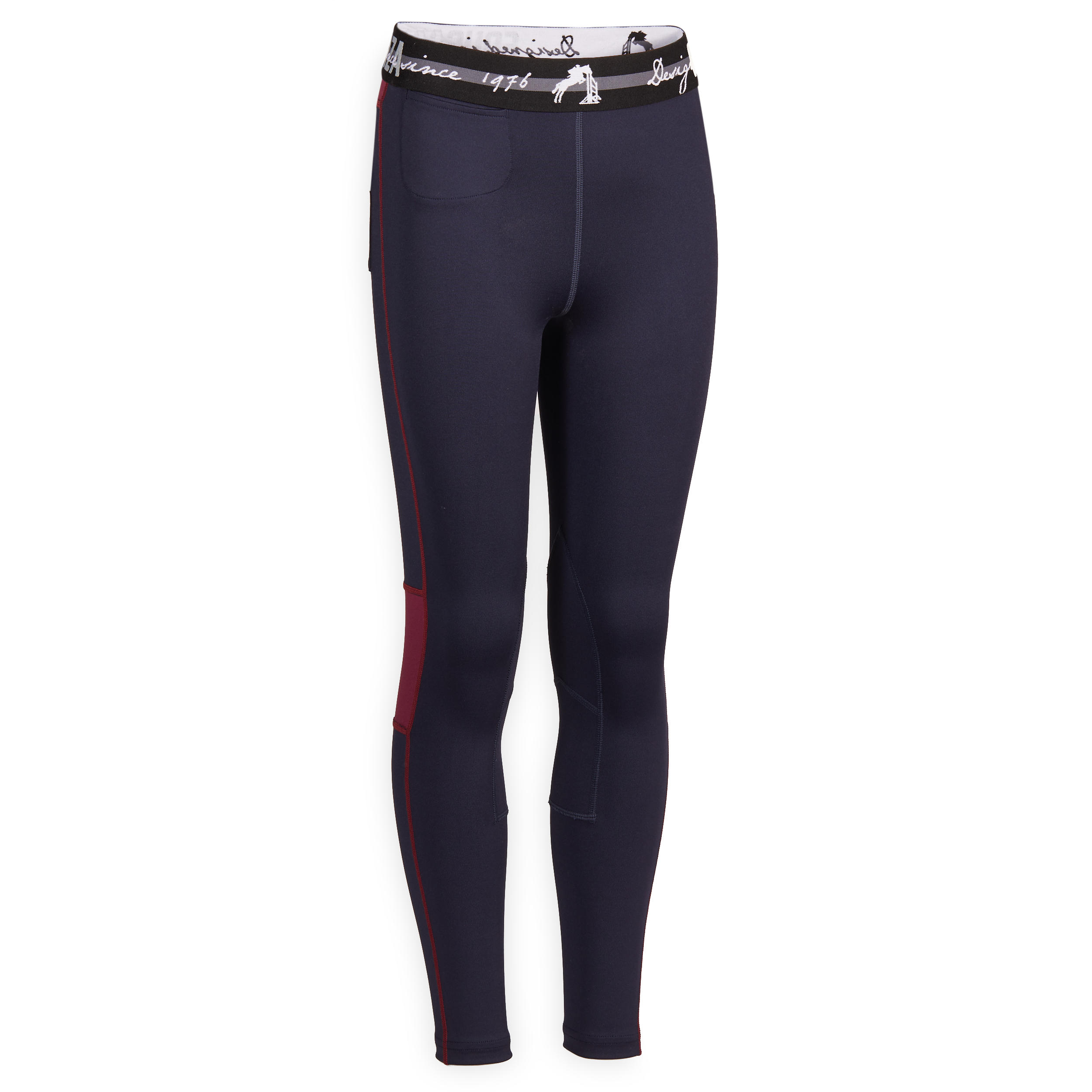 

Kids' Horse Riding Jodhpurs 100 Light - Navy Blue/Plum -  By FOUGANZA | Decathlon, Blue/purple