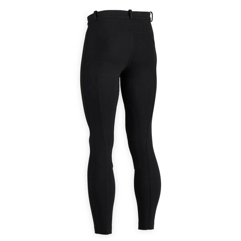 Men 100 Horse Riding Jodhpurs - Black