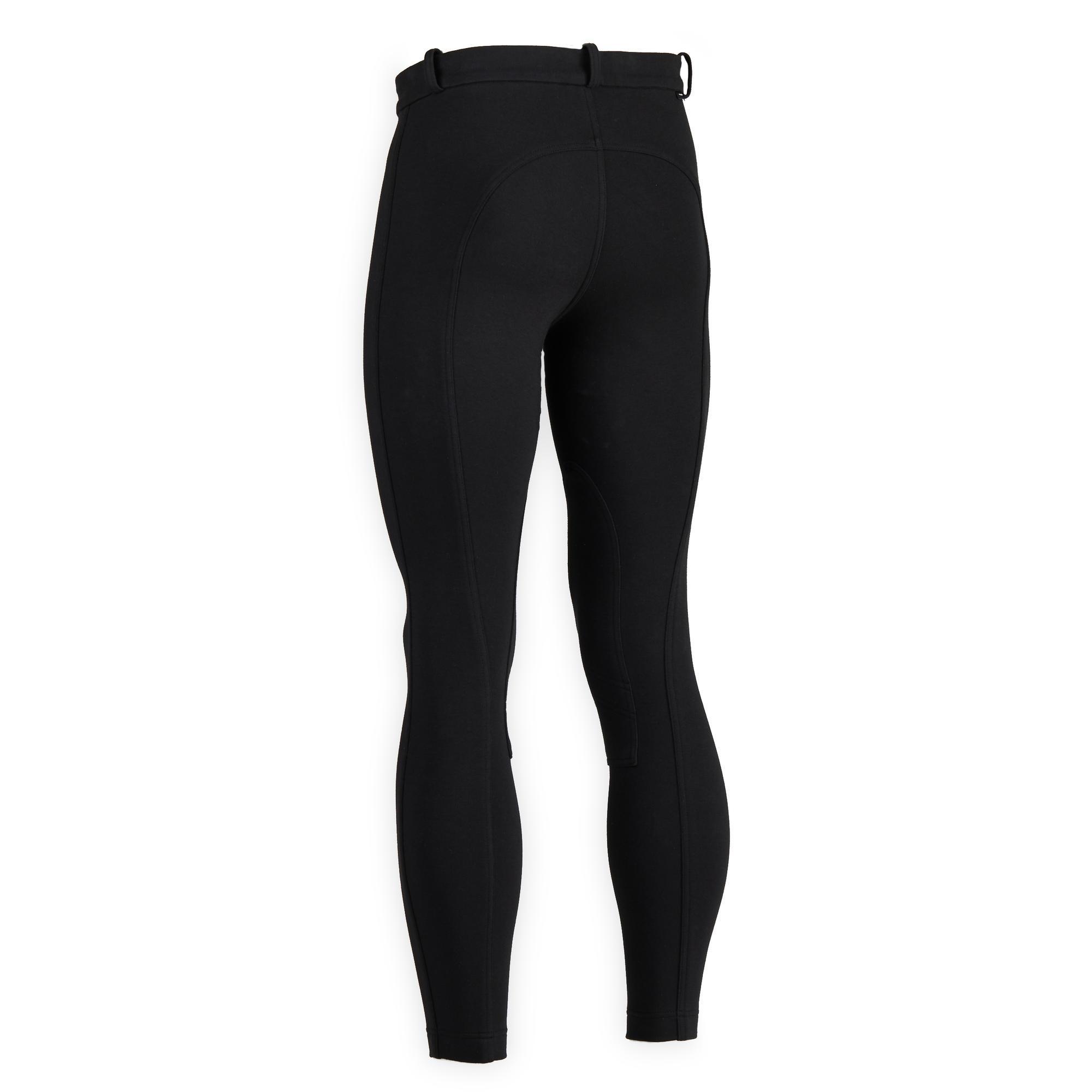 Pantal n equitaci n fouganza 100 hombre negro Decathlon