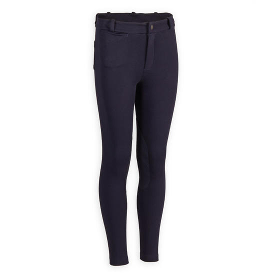 Pantaloni equitazione bambino 140 blu