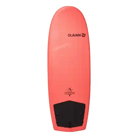 Foam Surfboard 900 5'4 supplied with 2 fins.