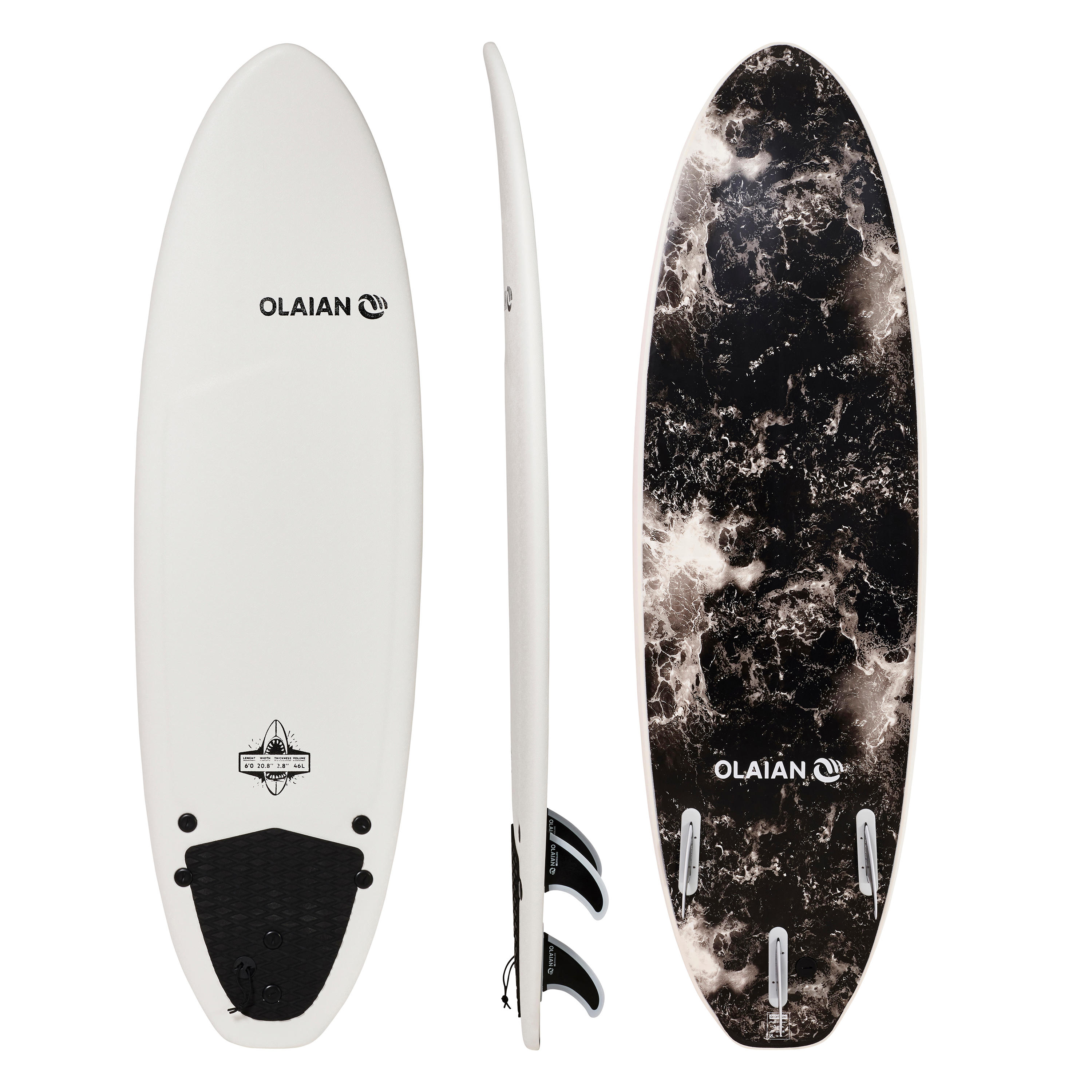 Tabla de surf Surfboard SUP Leash Plug 25 o 30 mm blanco/negro/azul/amarillo/verde 