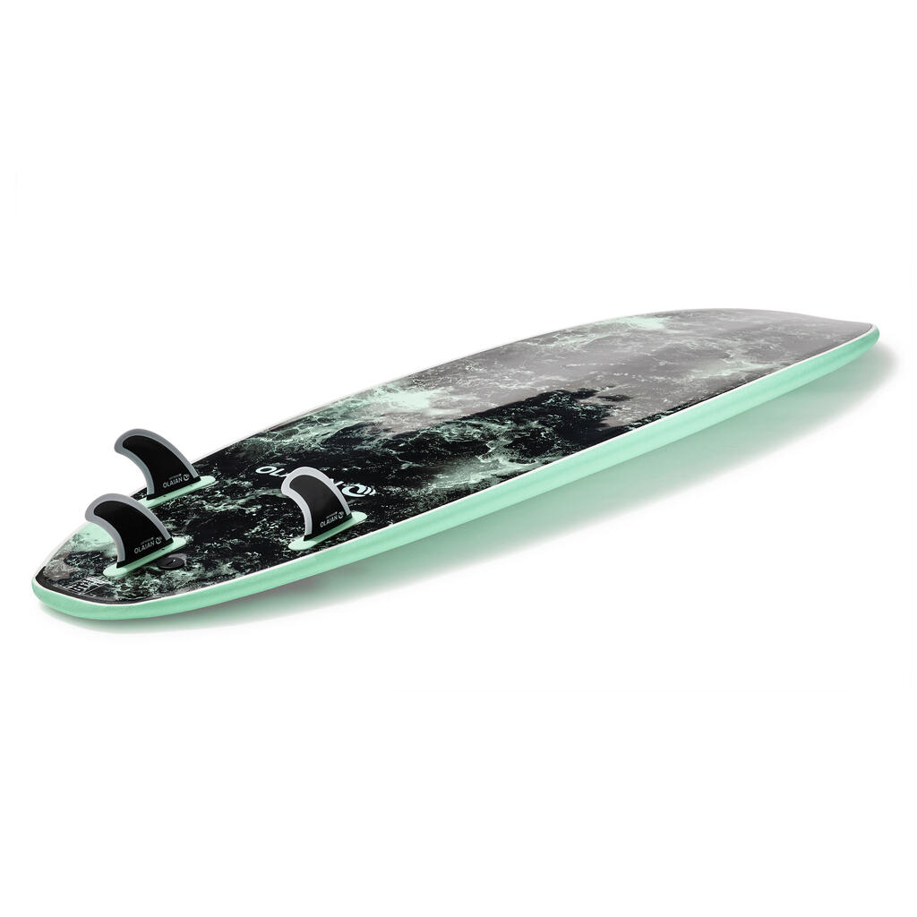 FOAM SURFBOARD 900 7’ . Comes with 3 fins.