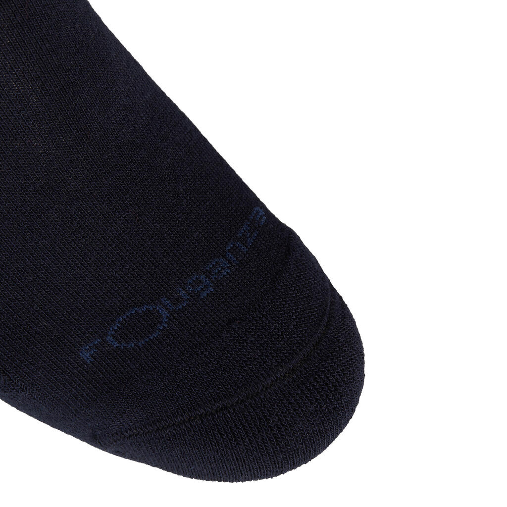 Adult Horse Riding Socks Losanges - Navy Blue/Pale Pink and Petrol Blue