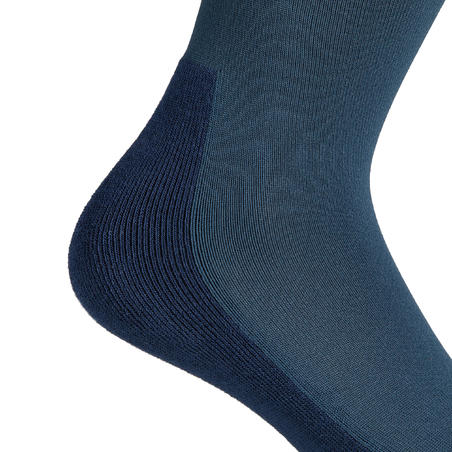 Adult Horse Riding Socks SKS100 - Petrol/Navy and White Stripes