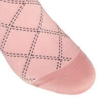 Women's Horse Riding Light Socks 500 - Navy Blue/Pale Pink