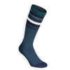 Reitsocken 100 Erwachsene petrol/marineblau/weiss gestreift