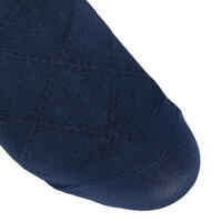 Women's Horse Riding Socks 500 Light - Dark Blue/Raspberry