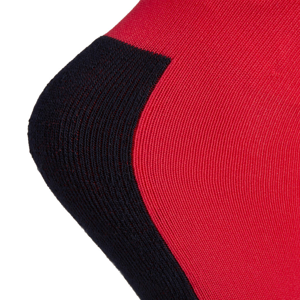Chaussettes équitation enfant SKS100 marine et bleu nuit/rayures blanches.