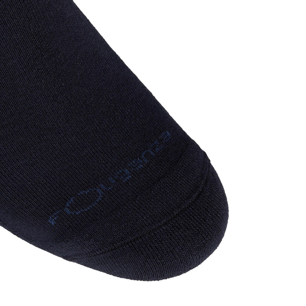 Čarape za jahanje Losanges 500 odrasli mornarskoplavo-ružičaste i petrolej plave
