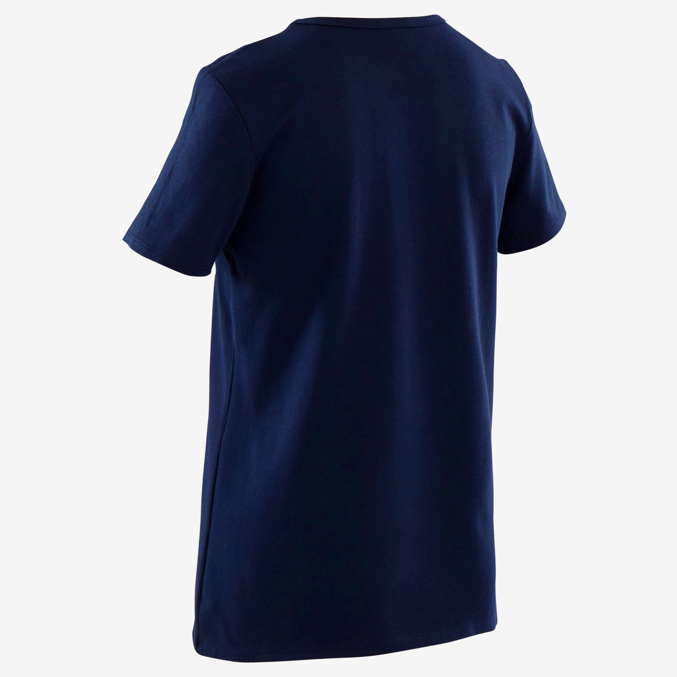 Boys' Short-Sleeved Gym T-Shirt 100 - Navy Blue Print 3/5