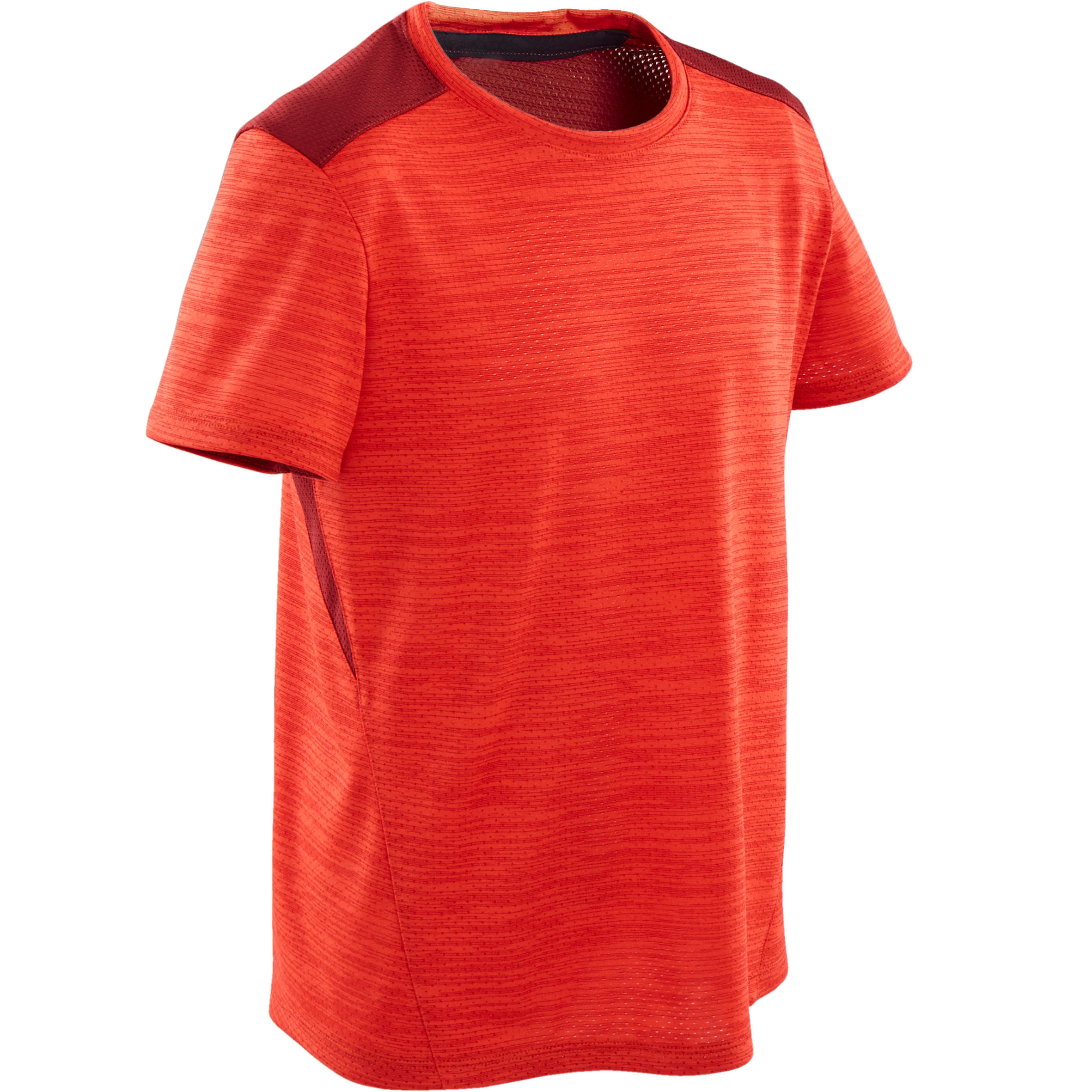 

Boys' Breathable Synthetic Short-Sleeved Gym T-Shirt S500 - Red -  By DOMYOS | Decathlon