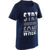 Boys' Short-Sleeved Gym T-Shirt 100 - Navy Blue Print