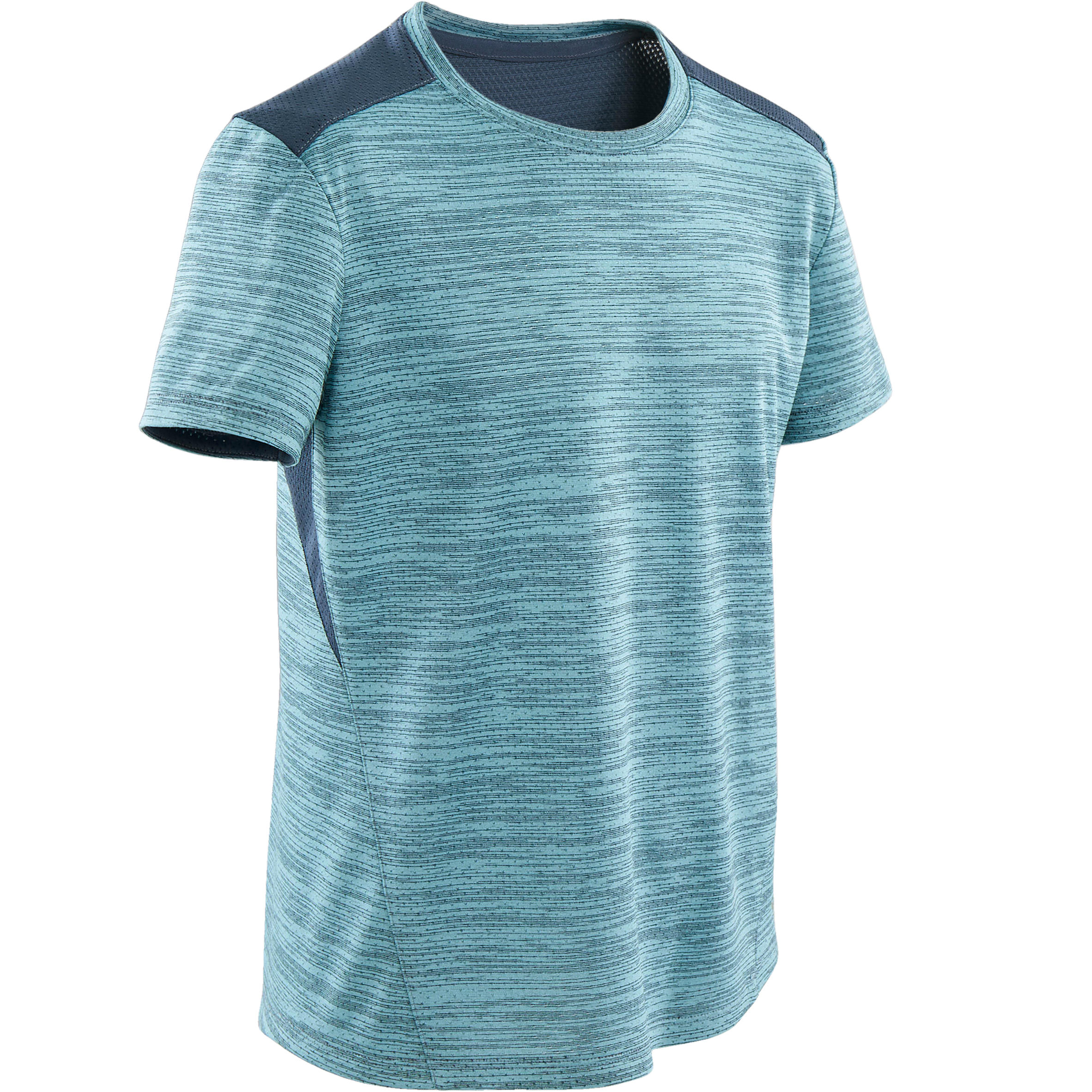 

Boys' Breathable Synthetic Short-Sleeved Gym T-Shirt S500 - Light Blue -  By DOMYOS | Decathlon