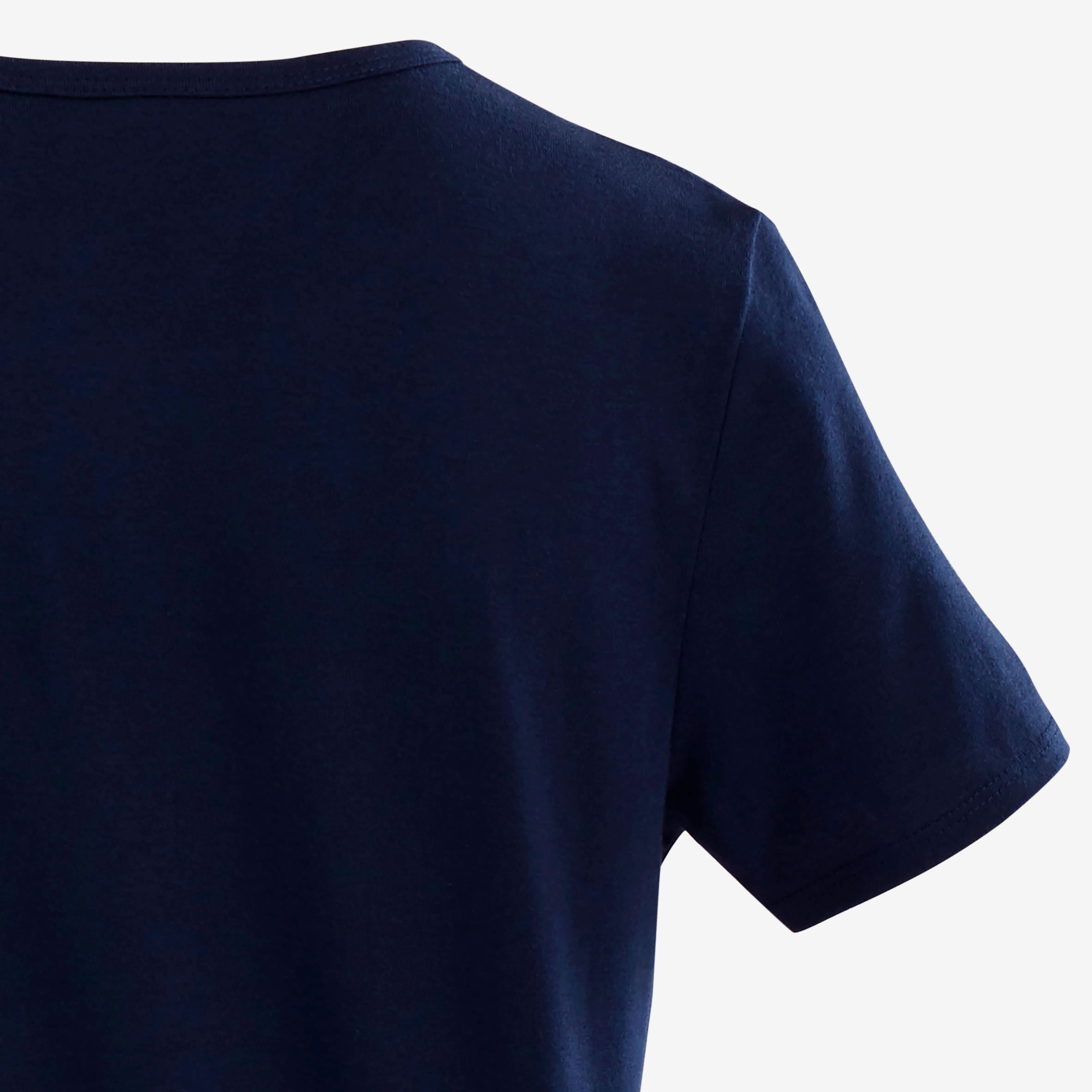 Boys' Short-Sleeved Gym T-Shirt 100 - Navy Blue Print 5/5