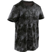 Kids' Breathable T-Shirt - Black/Grey Print