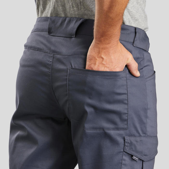 Men’s Hiking Pant NH100 Carbon Grey