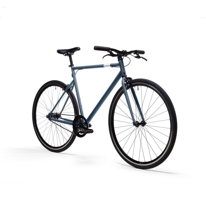 Városi single speed kerékpár ELOPS 500, kék
