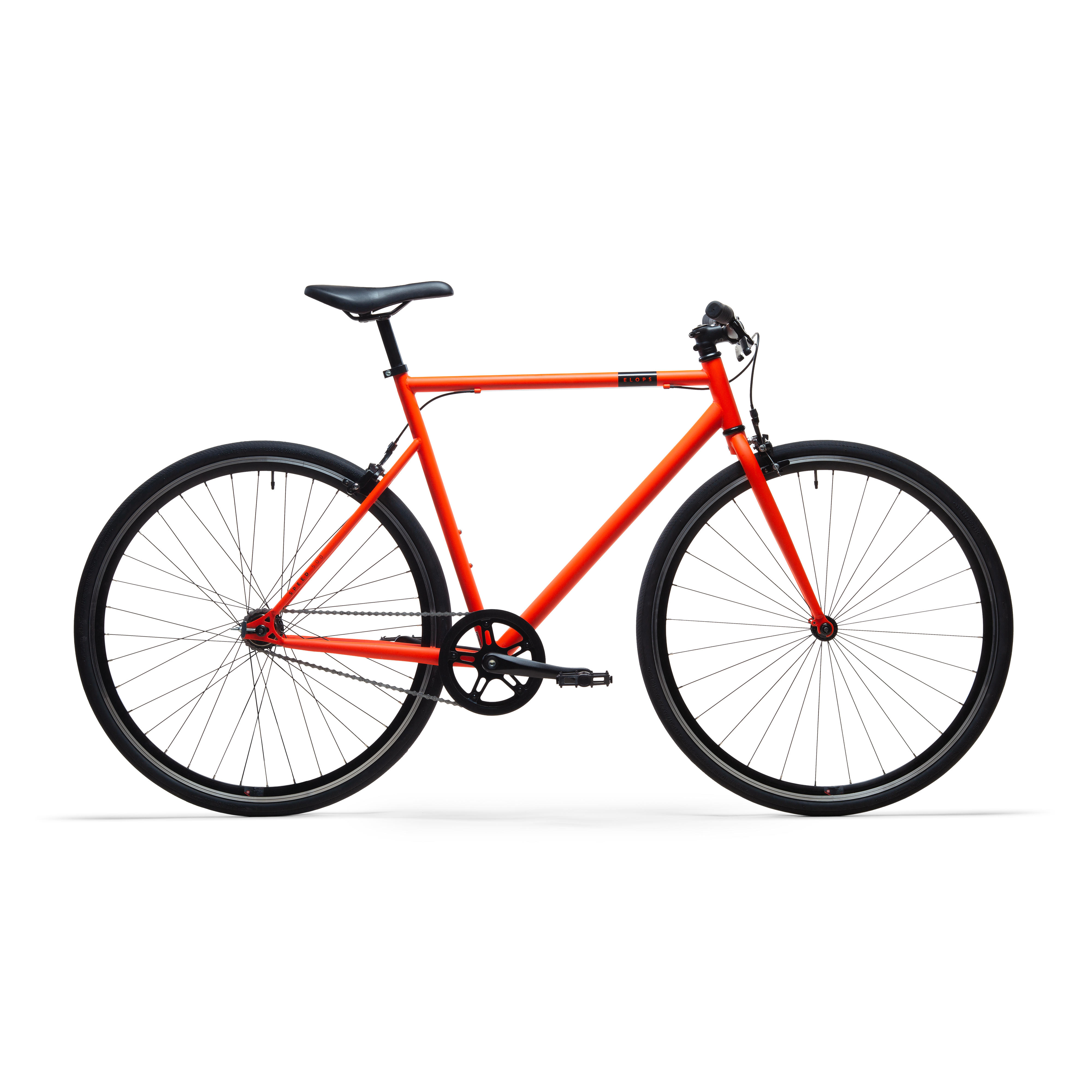 city bike Single speed 500 Orange Decathlon