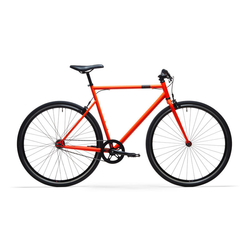 SEGUNDA VIDA: Bicicleta Fixie Single Speed Elops 500 naranja