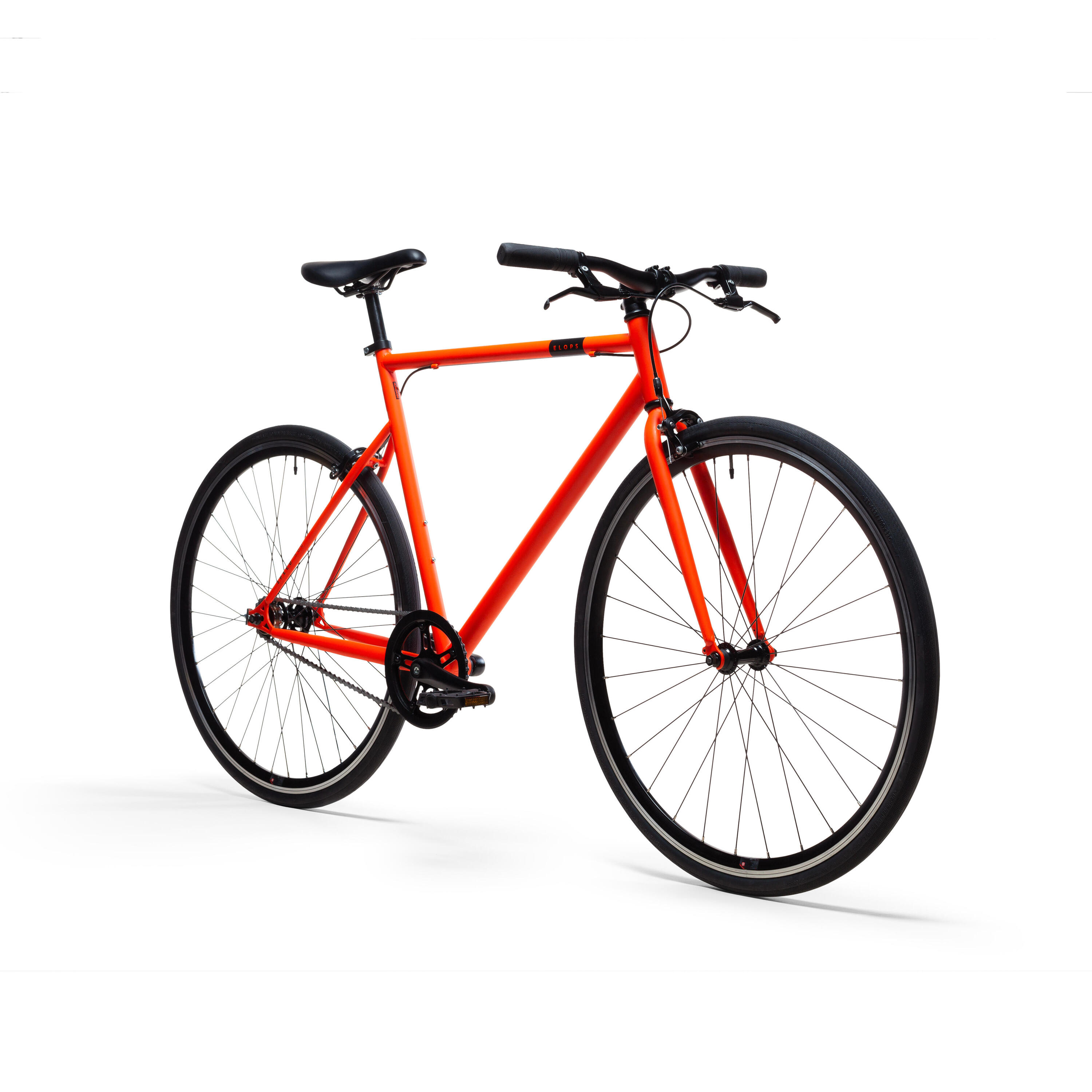 city bike Single-speed 500 - Orange 2/7