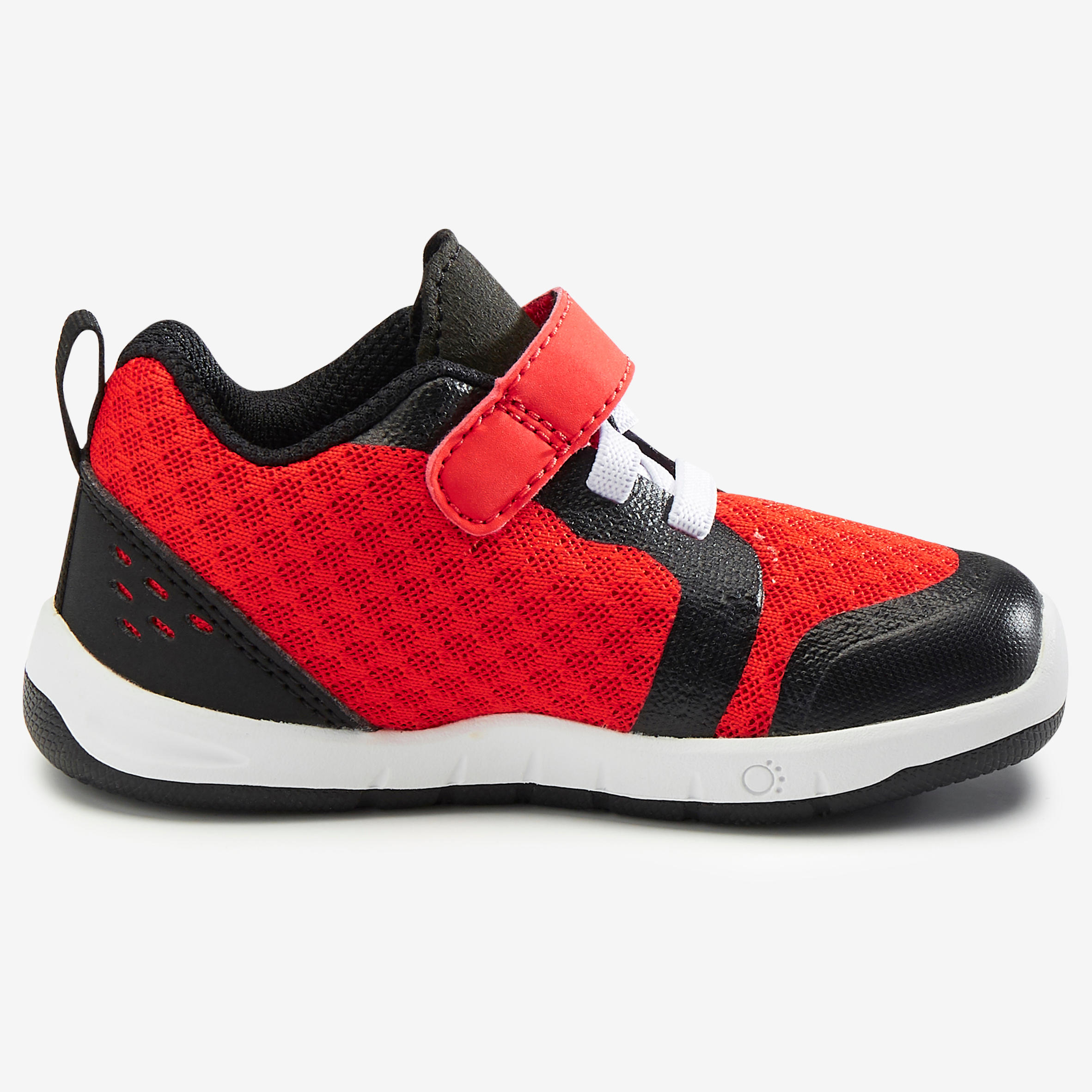 Chaussures de sport à scratch respirantes et confortables bébé,  rouge et noir 2/7