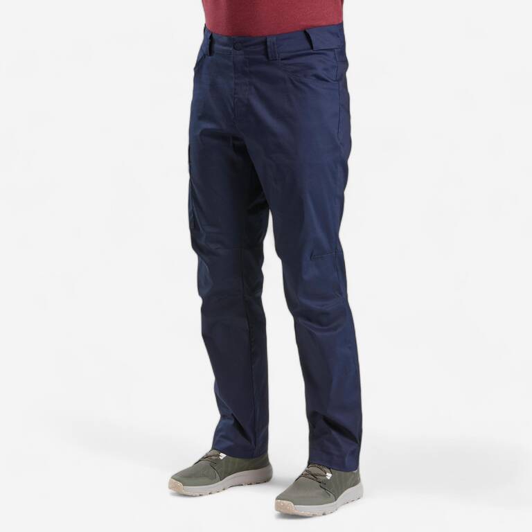 Men Hiking Trousers NH100 Blue