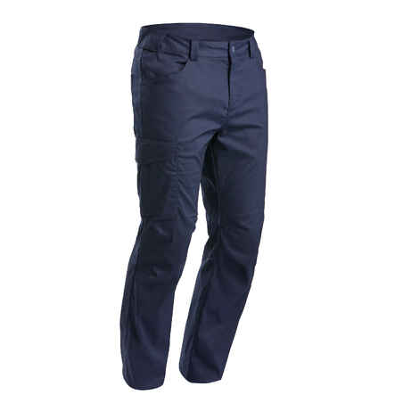 Hiking/ Camping/ Trekking Trousers Men Nh100 (Stretchable) Blue - Quechua