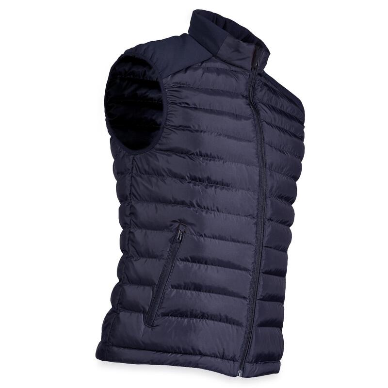 Pánská golfová prošívaná vesta do chladného počasí CW500 tmavě modrá