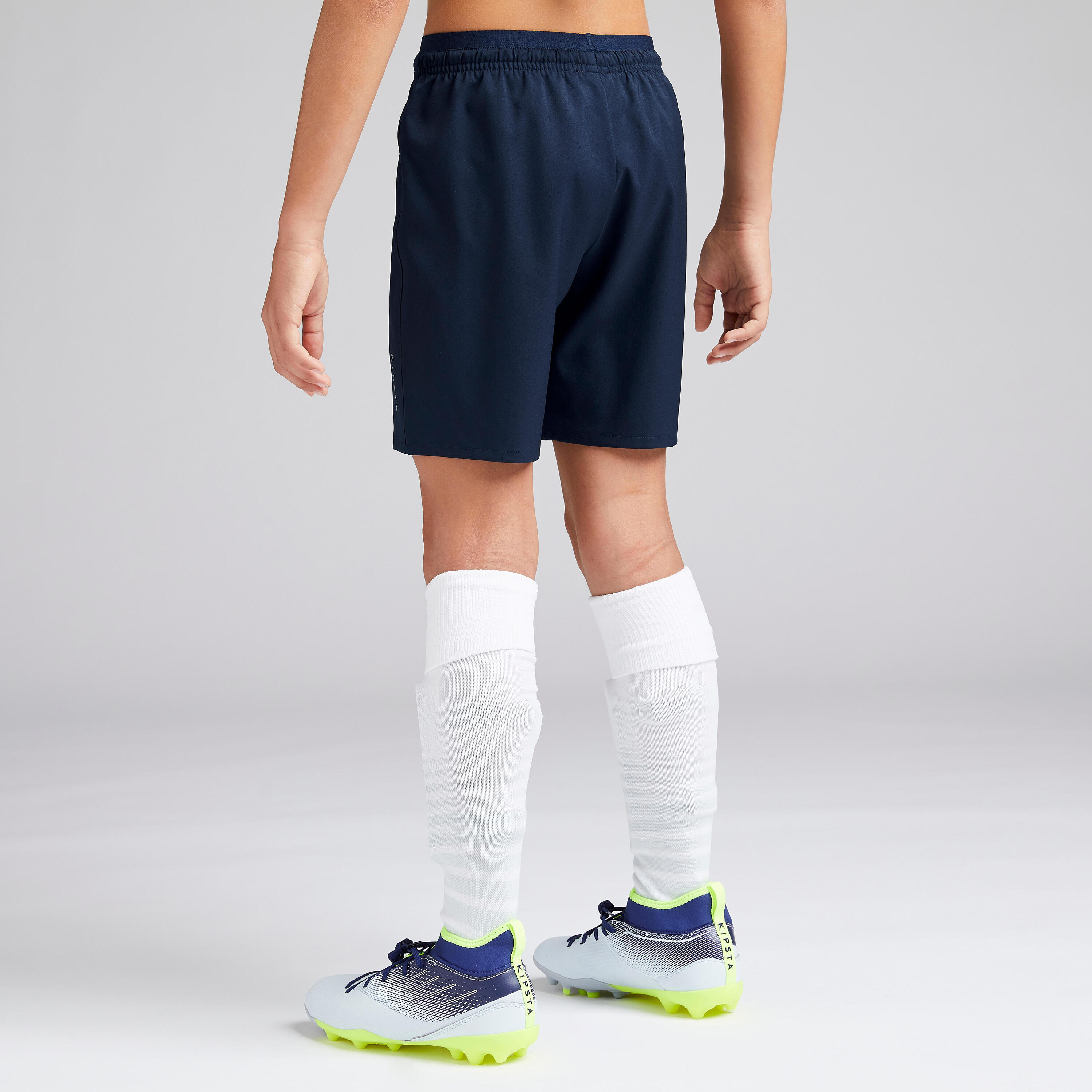 F500 Girls' Football Shorts - Blue 4/6