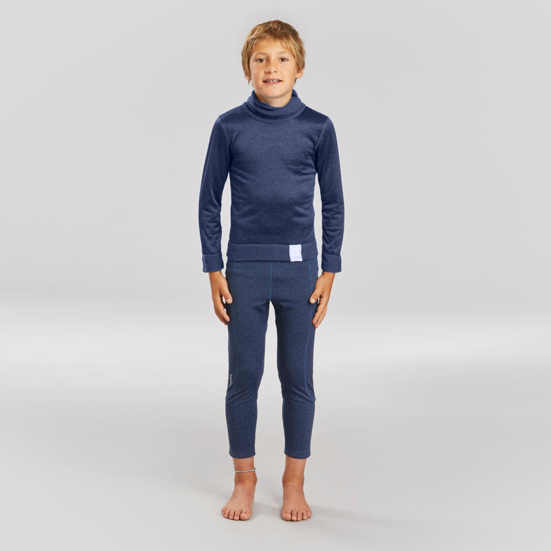 Sous-vêtement de ski Enfant Haut 2WARM Bleu marine