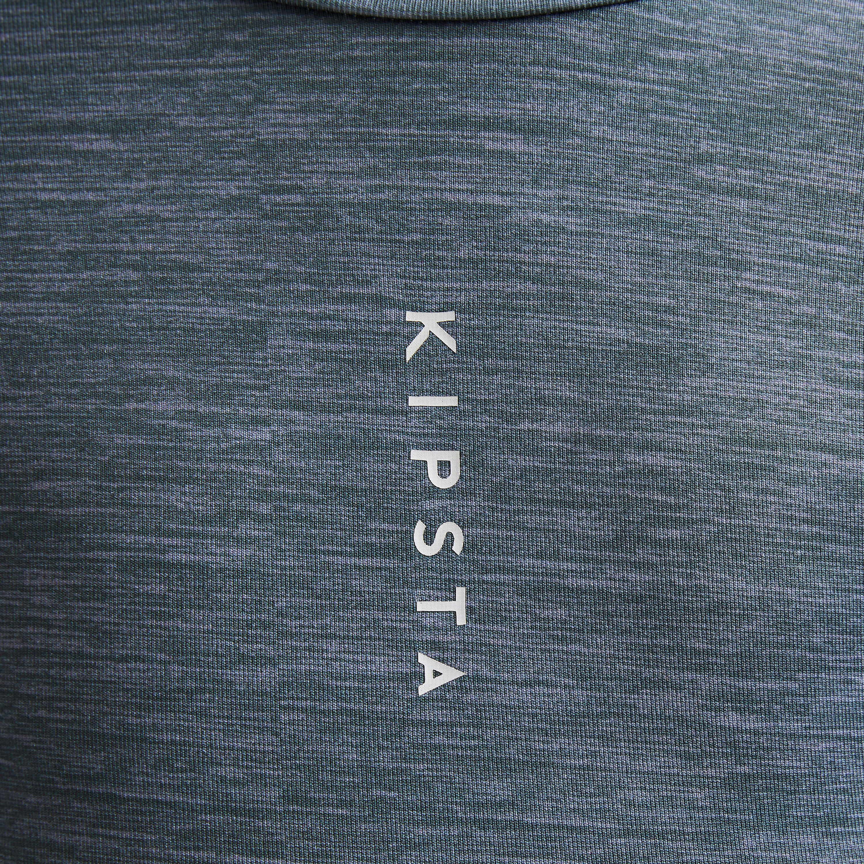 Camiseta térmica de fútbol manga larga Niño Kipsta Keepcomfort 100 gris 9/10