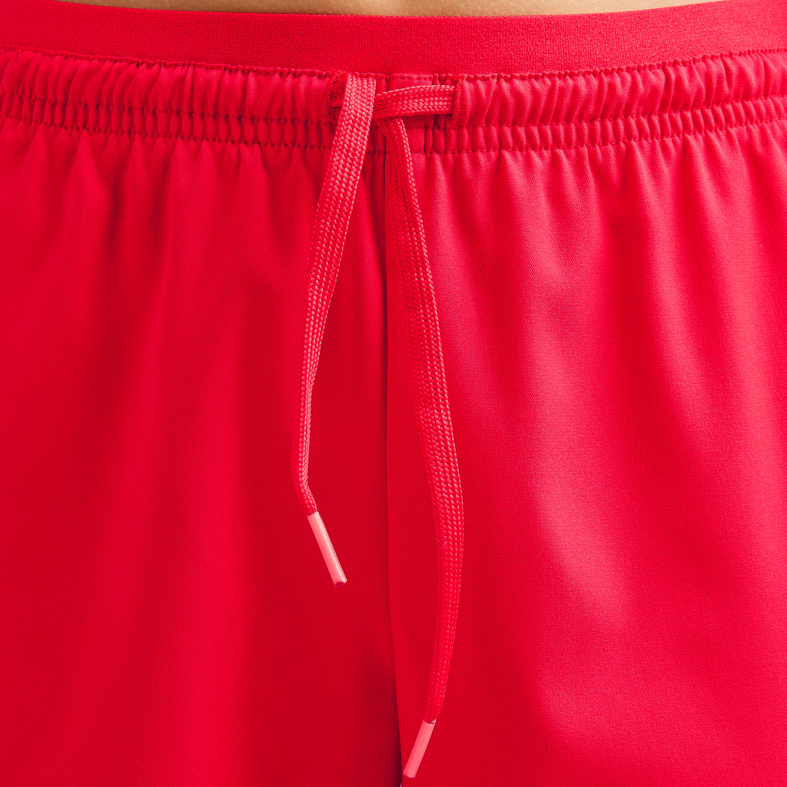 F500 Girls' Football Shorts - Red 6/8