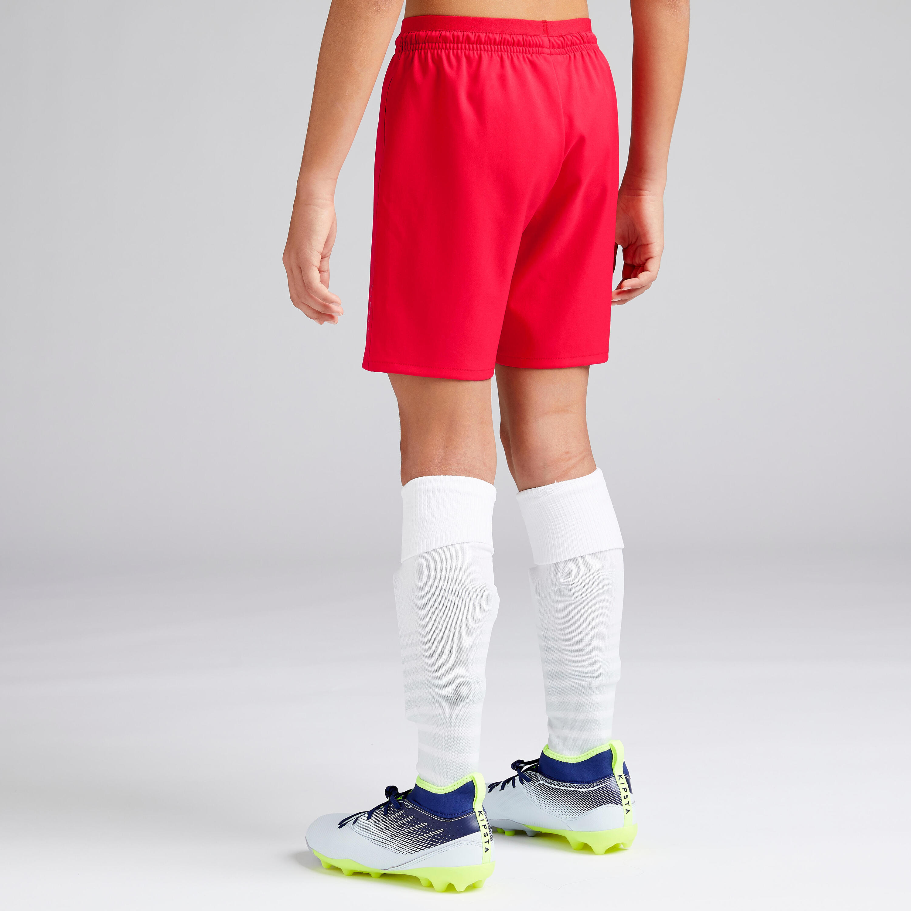 F500 Girls' Football Shorts - Red 4/8