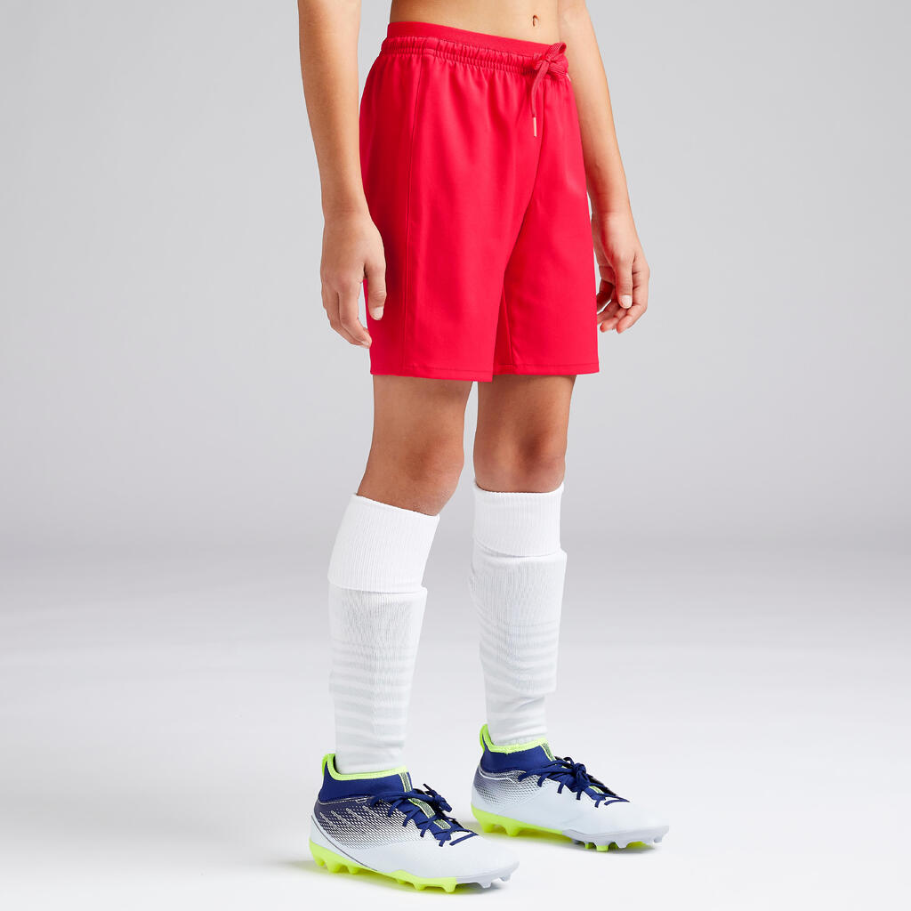 F500 Girls' Football Shorts - Red